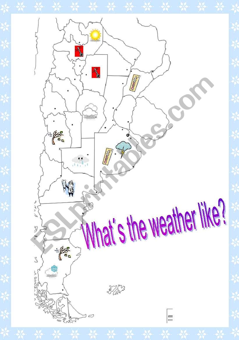 Argentinian weather worksheet