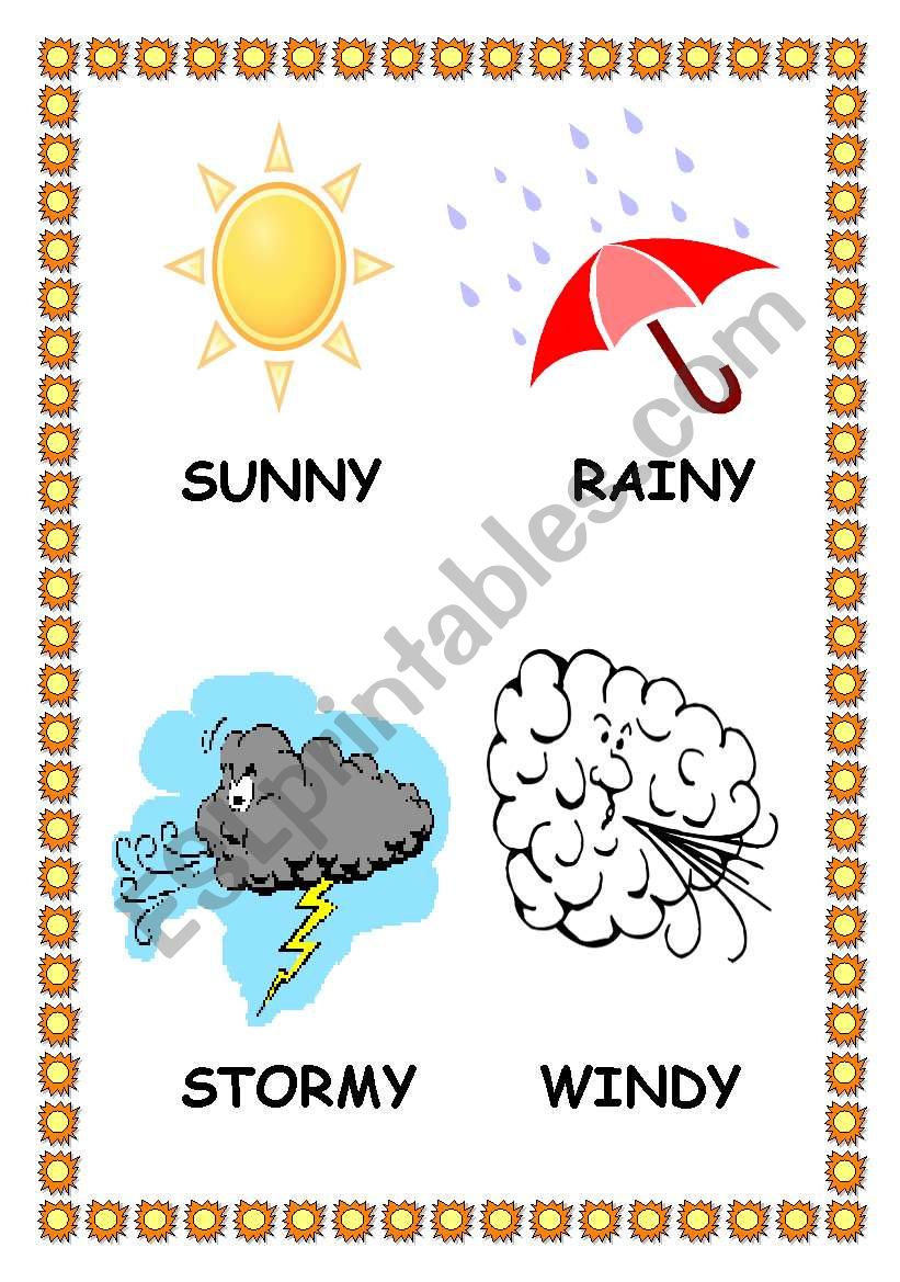 THE WEATHER  worksheet