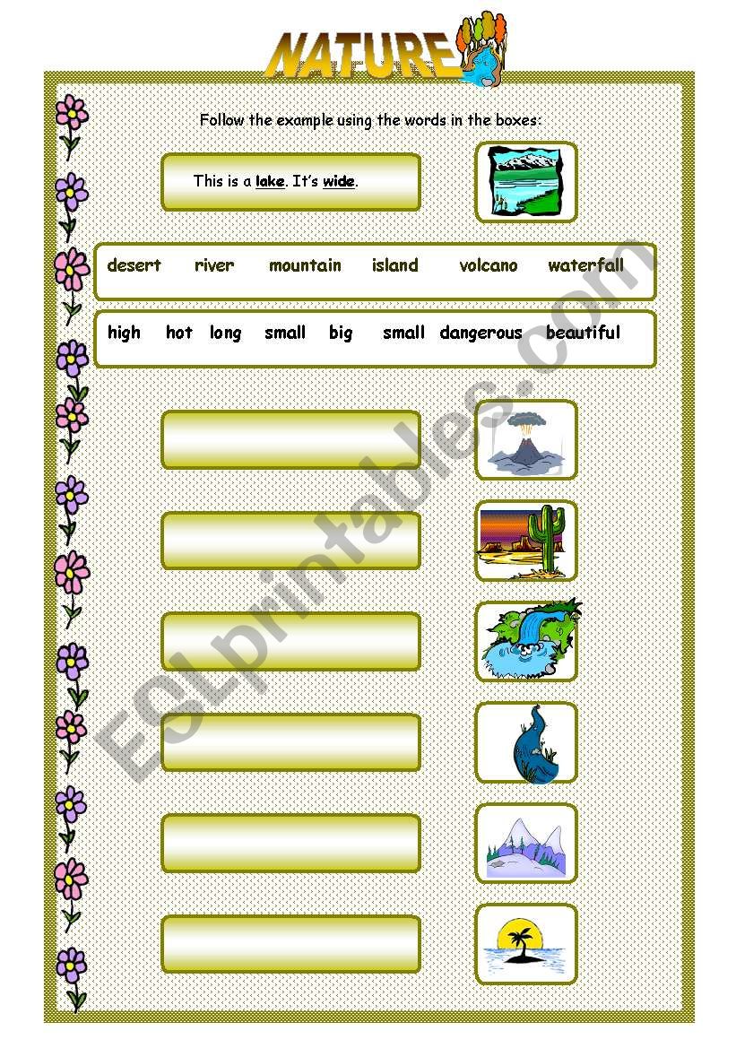 Nature worksheet