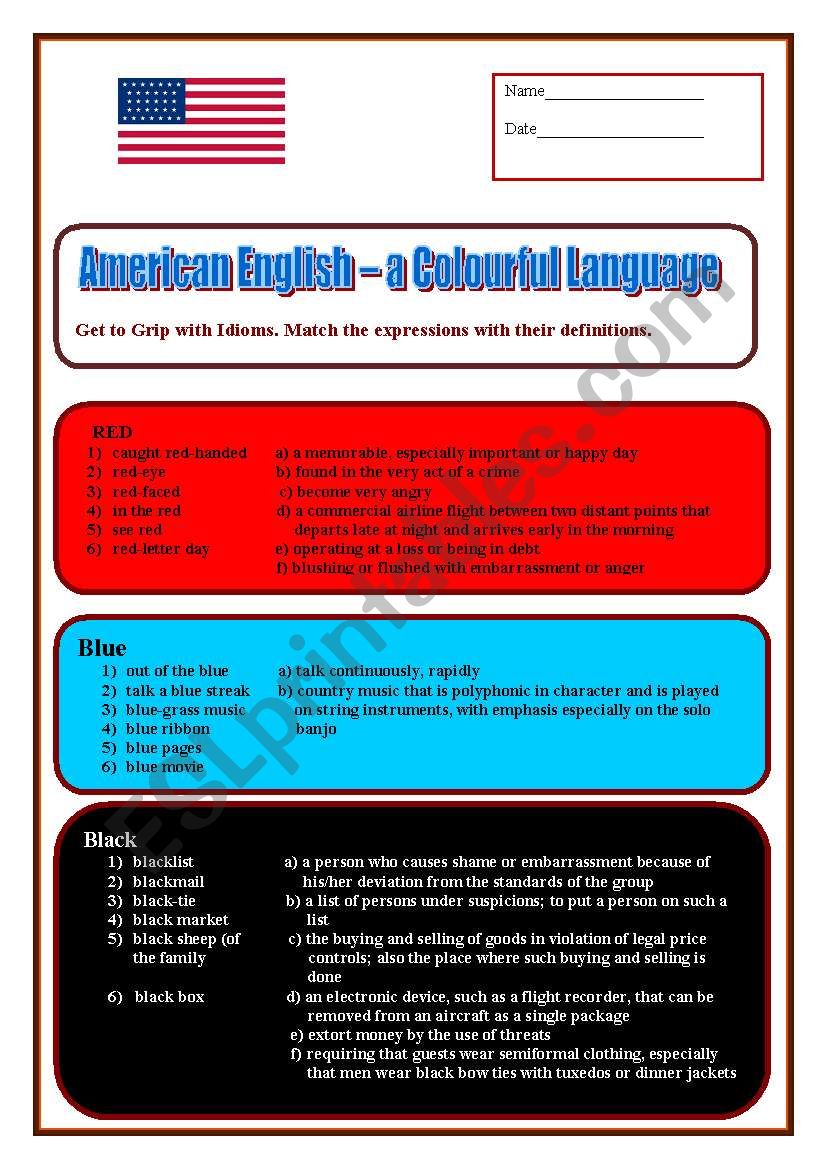 American English - a Colourful Language