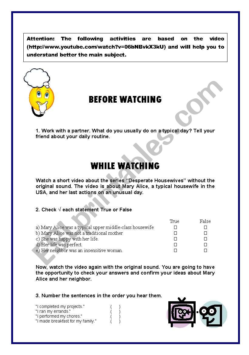 Simple Past Class worksheet