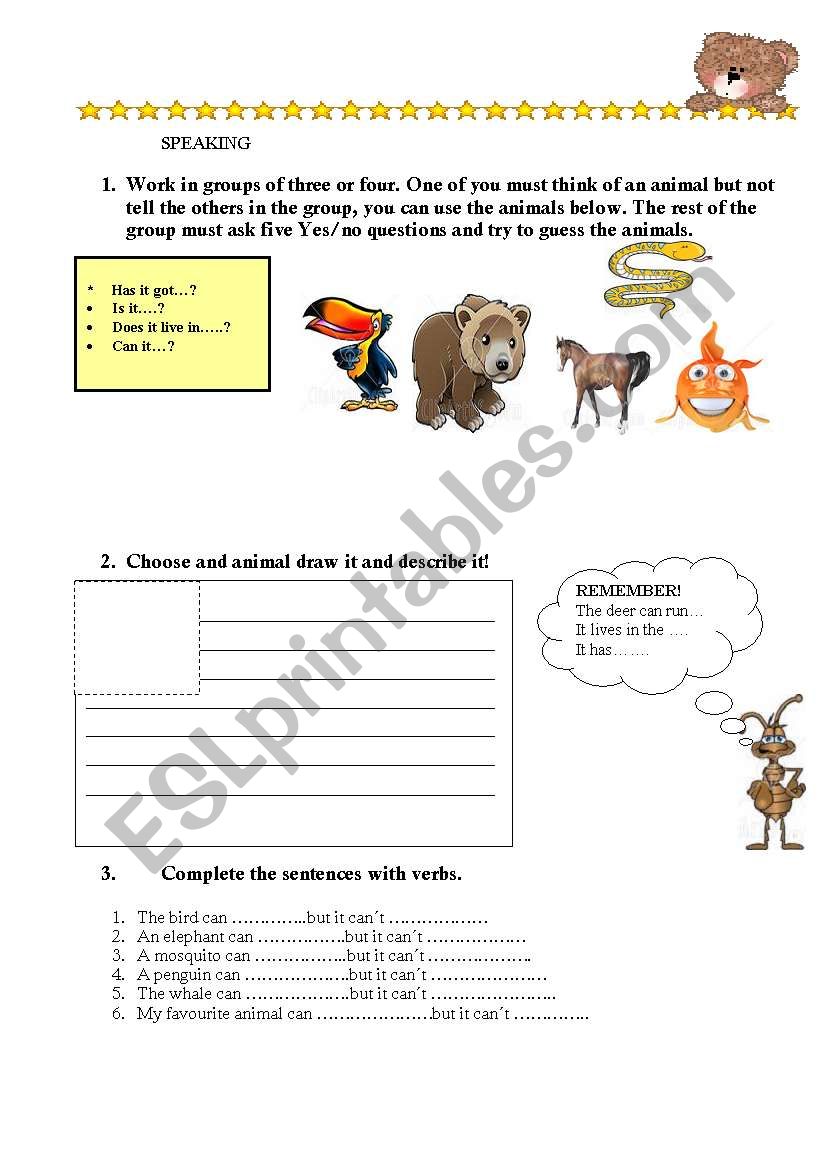 ANIMALS PART TWO worksheet