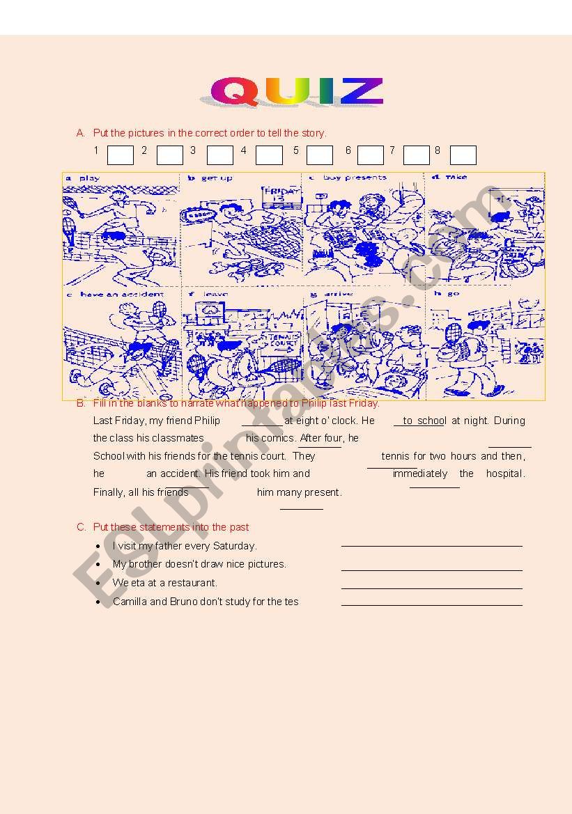 Past Simple Tense worksheet