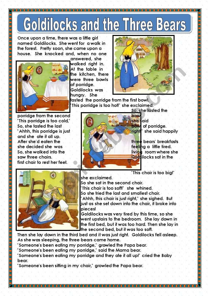 goldilocks-and-the-three-bears-esl-worksheet-by-macomabi