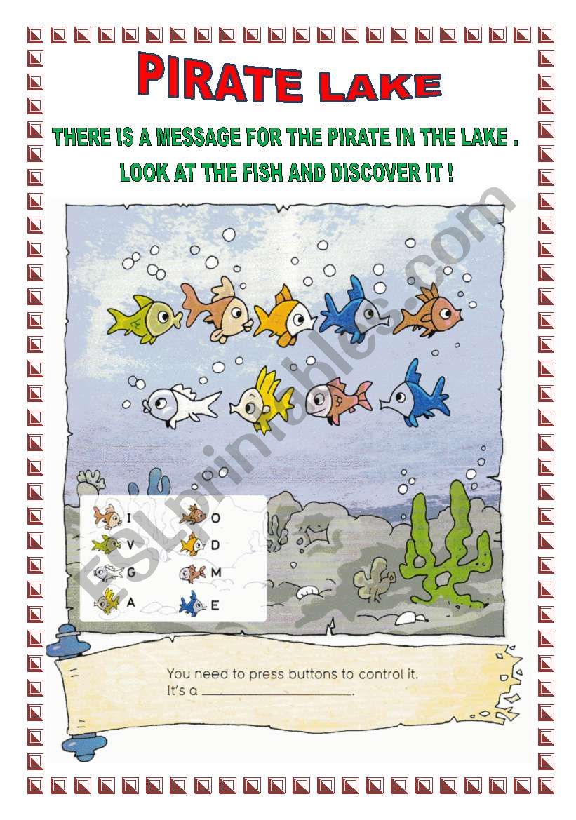 Pirate Lake worksheet