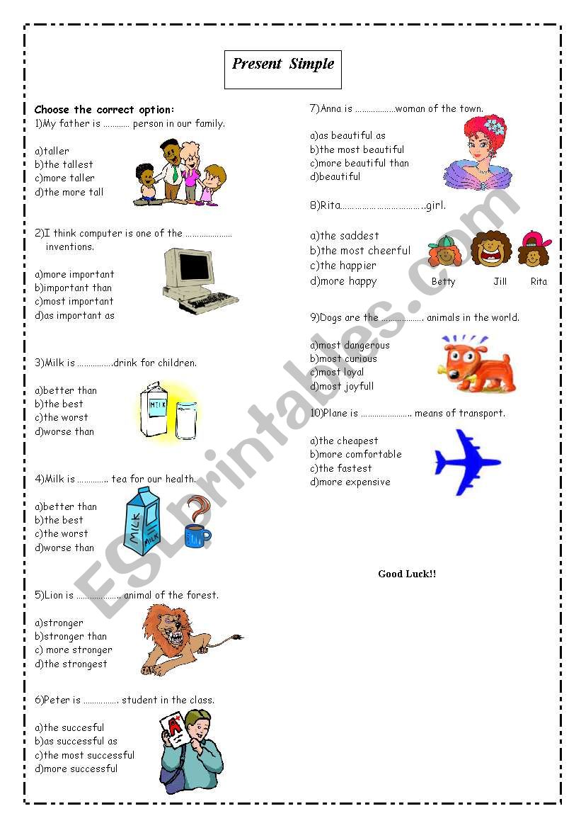 Present Simple worksheet