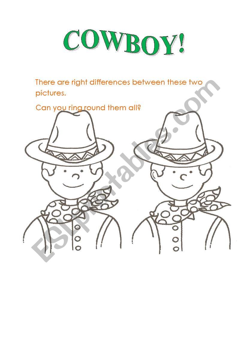 differences worksheet