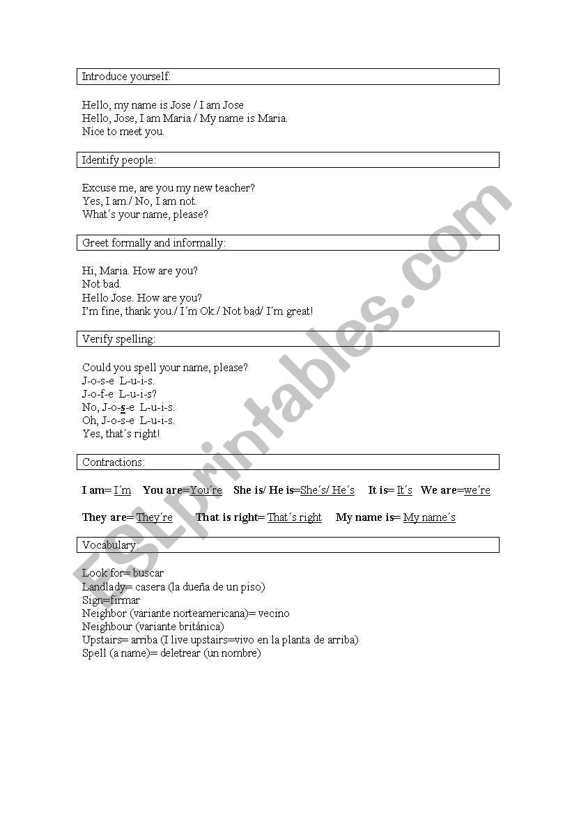 lesson 1 worksheet