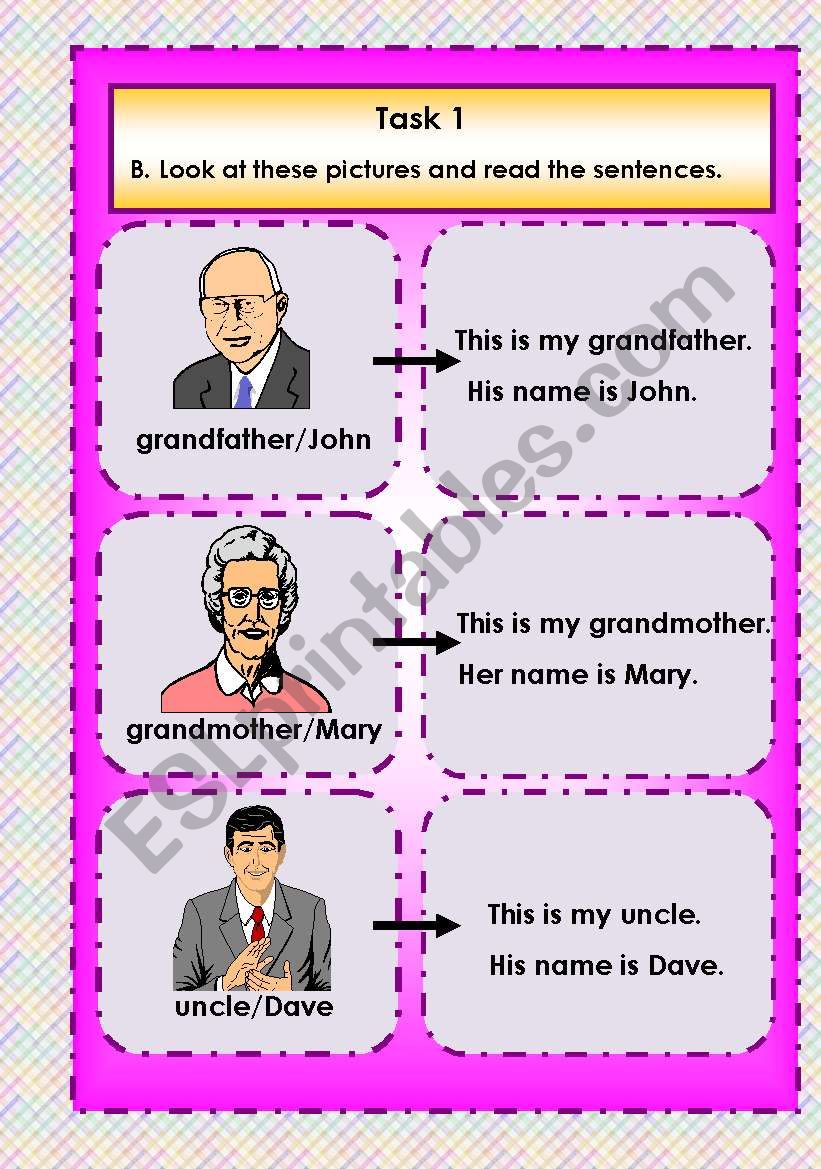 Family worksheet