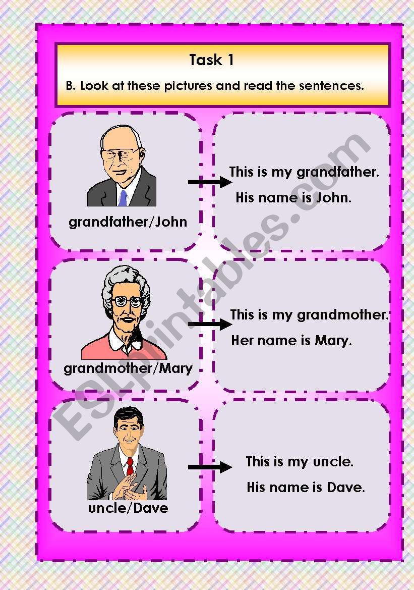 Family worksheet