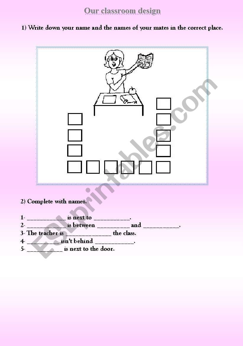 Prepositions of place, there is / there are, where is...? Oral and written practice