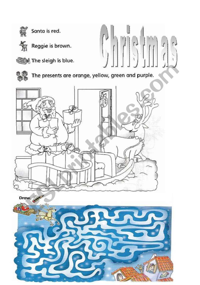 christmas fun worksheet