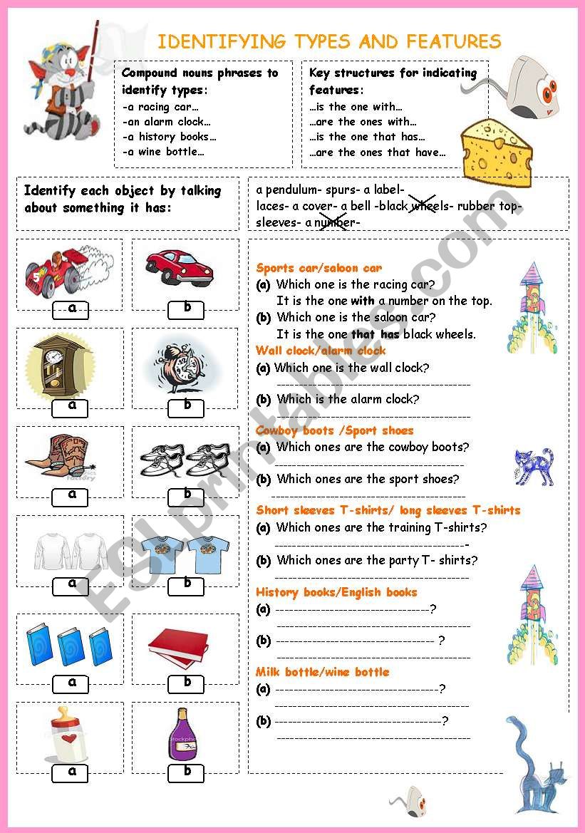 Identifying types and features