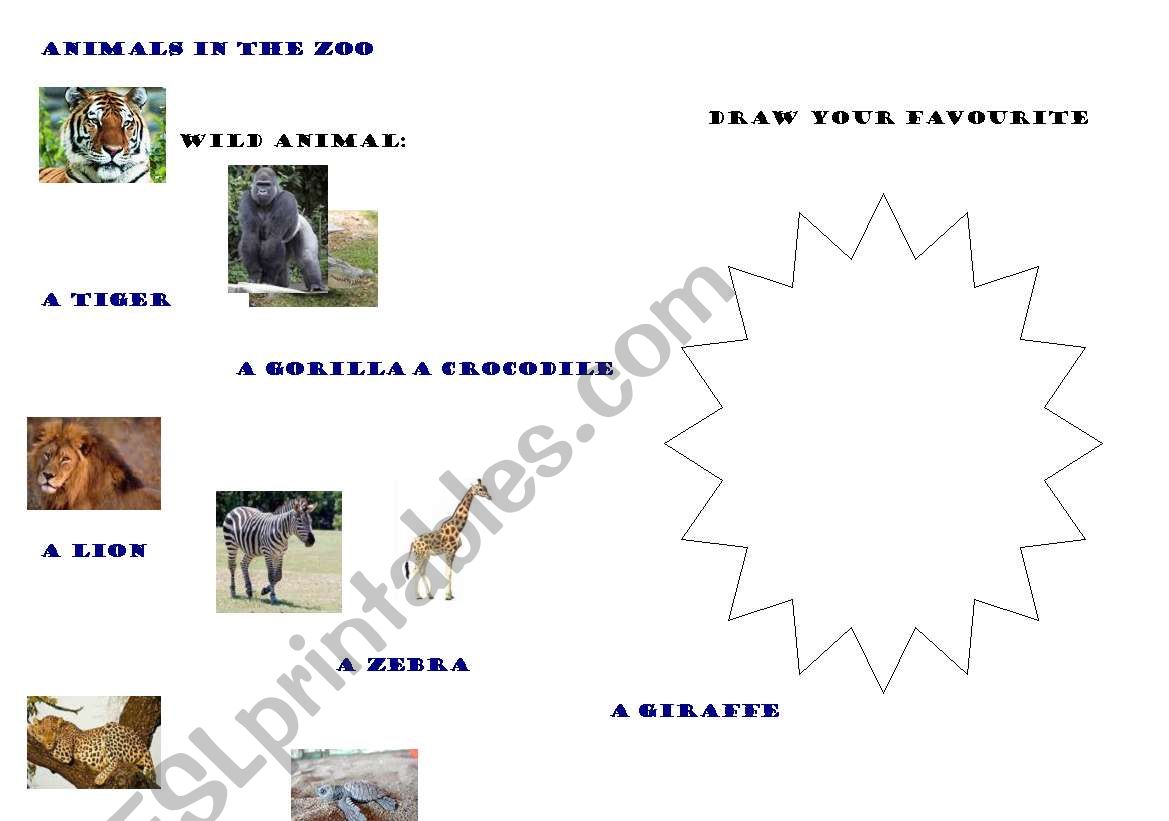 Wild Animals worksheet