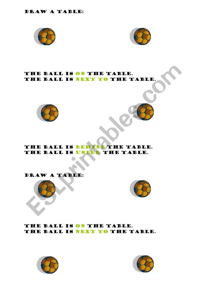 Prepositions worksheet