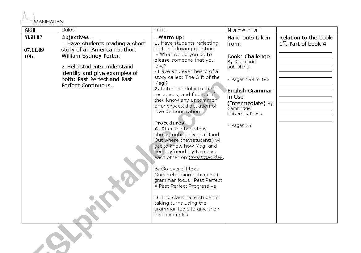 Present and Progressive worksheet