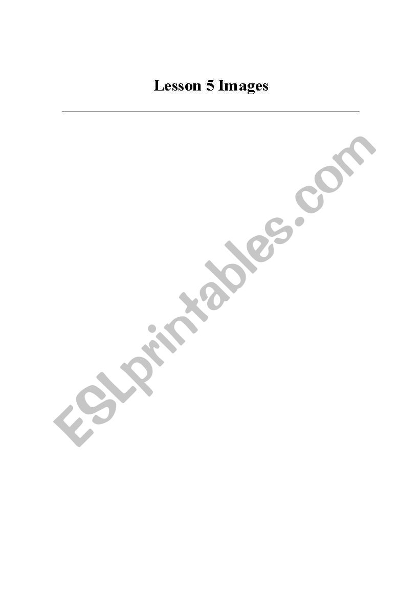 Telling Time Images worksheet