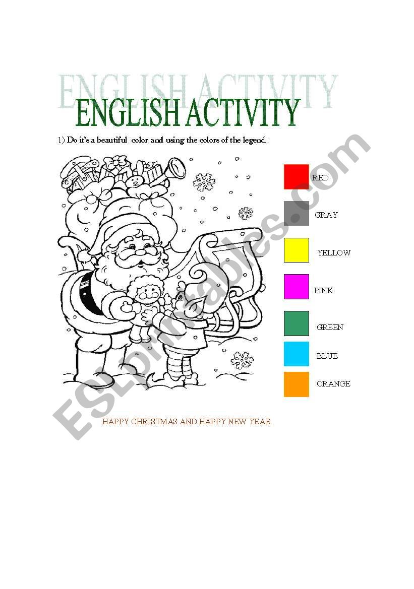 Christmas worksheet