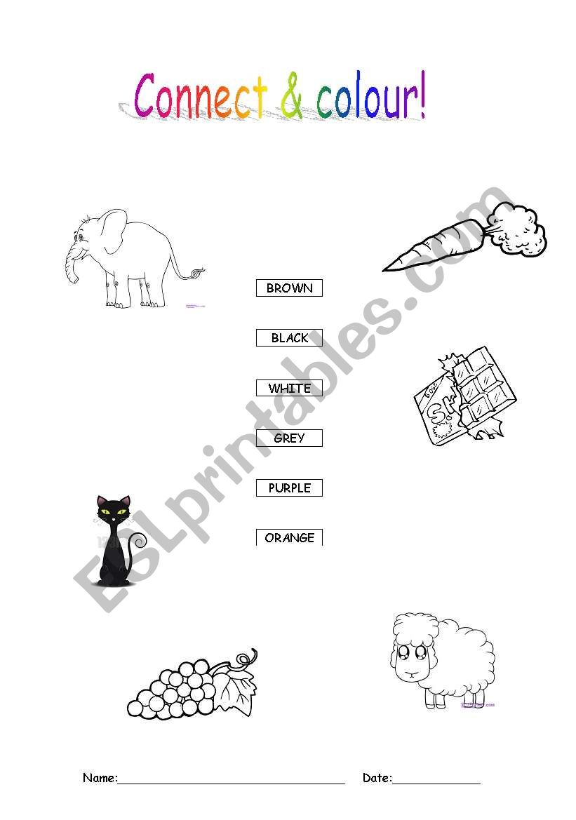 Connect & colour! (part 2) worksheet