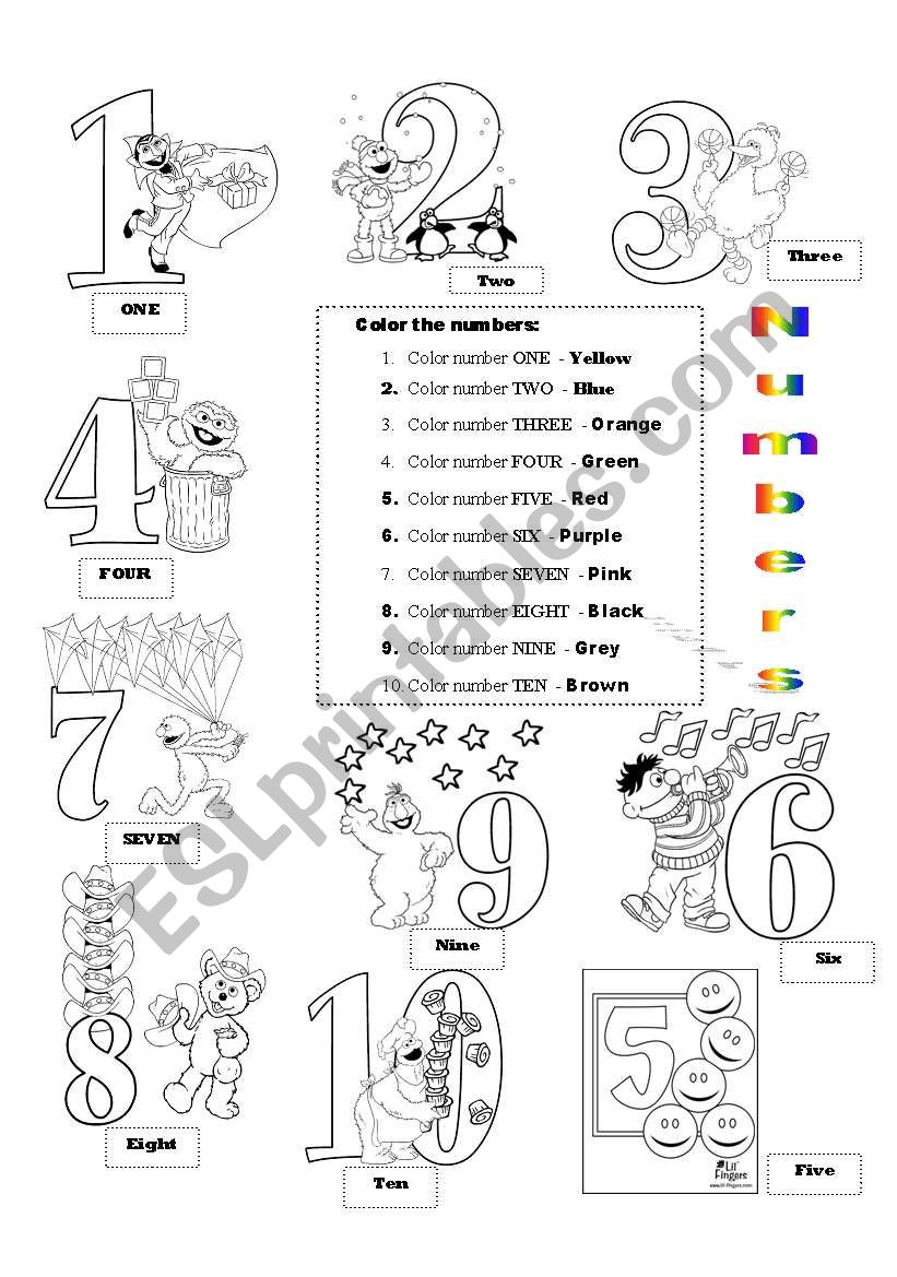 Numbers worksheet