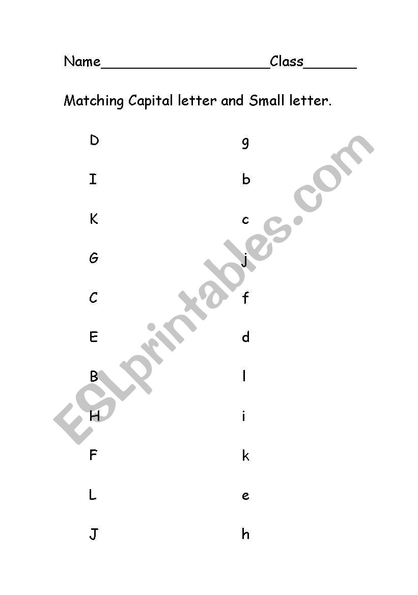 alphabets worksheet