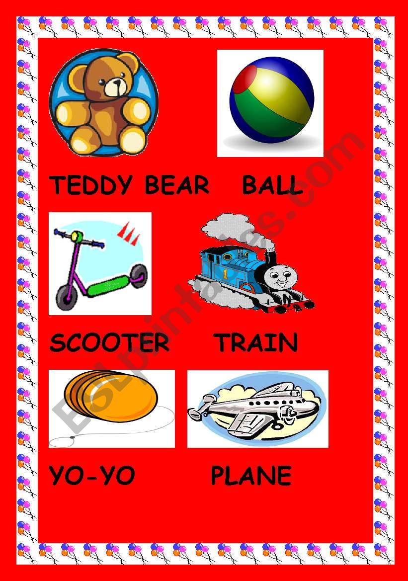 toys worksheet