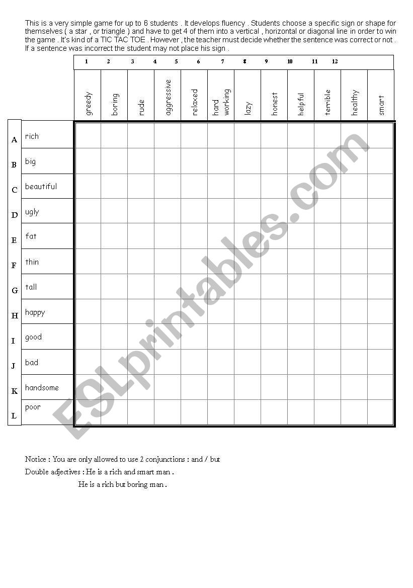 Get-4 / Double adjectives  worksheet