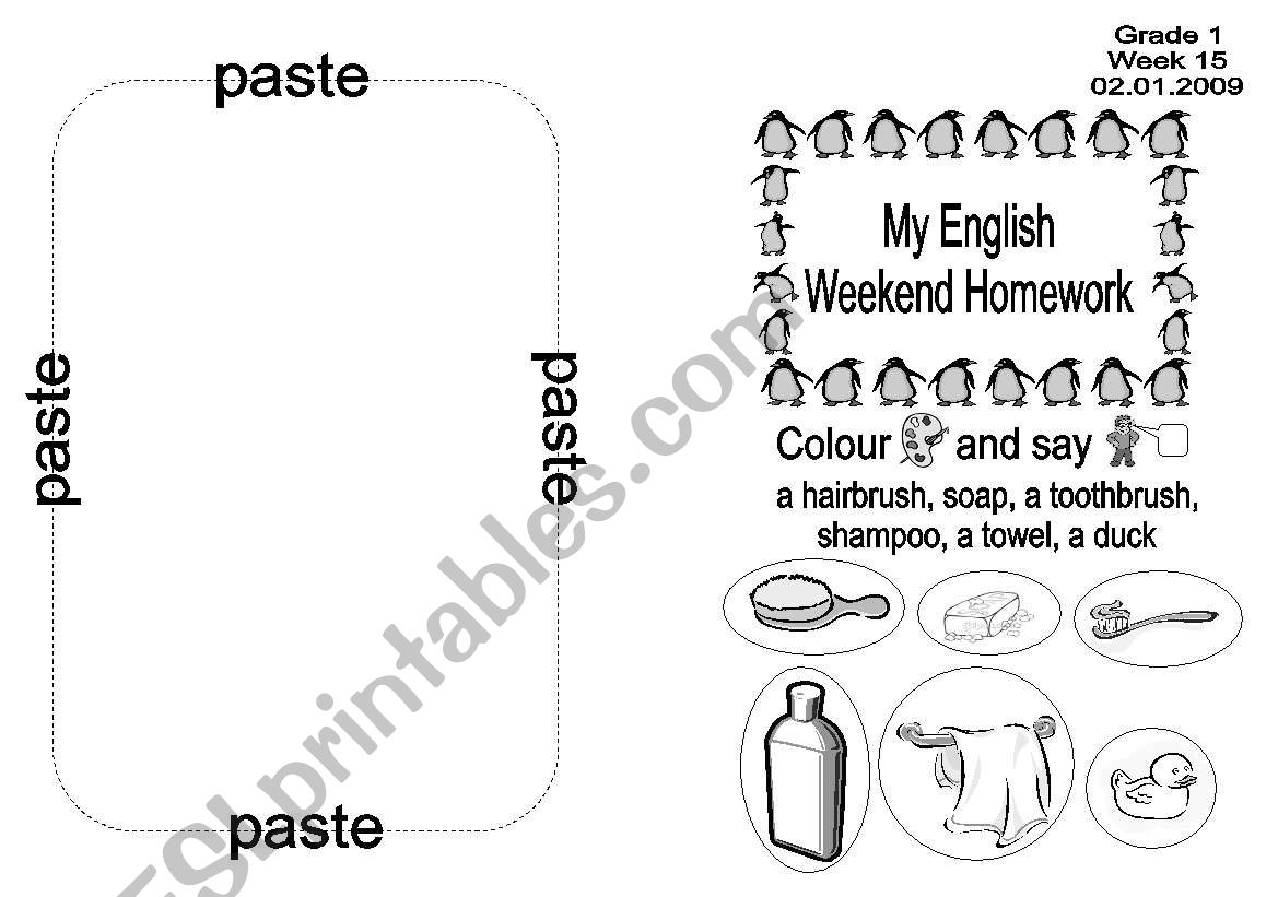 daily routine worksheet