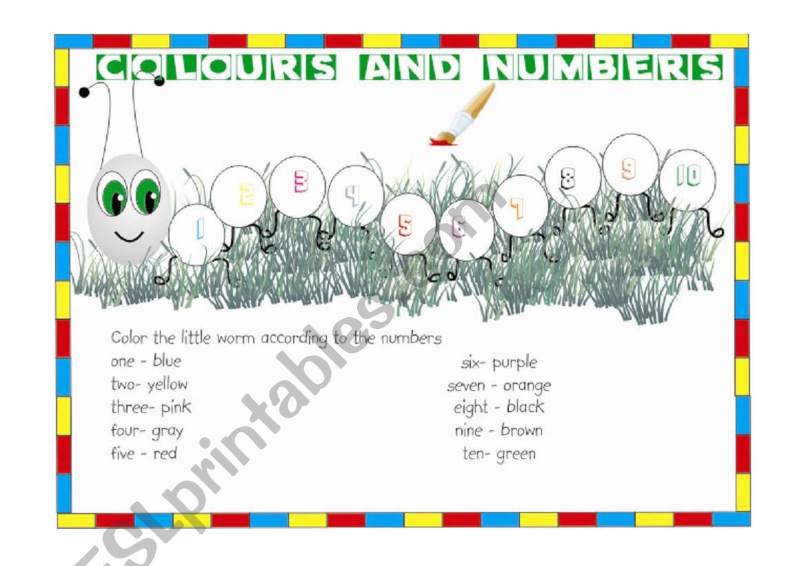 Colours_Numbers worksheet