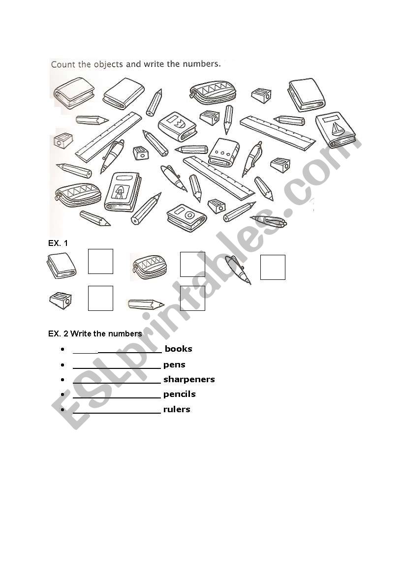 NUMBERS worksheet