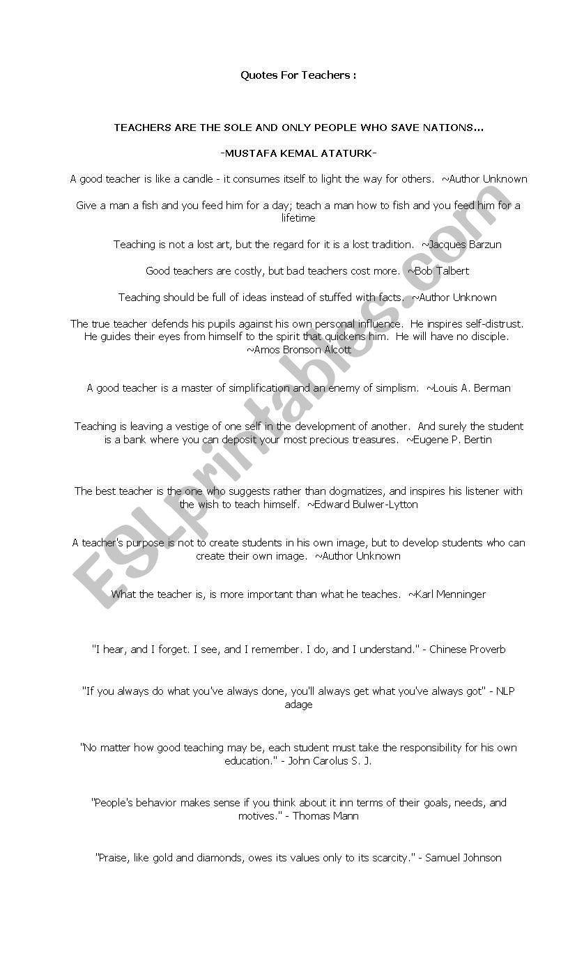 teachers day epigrams worksheet