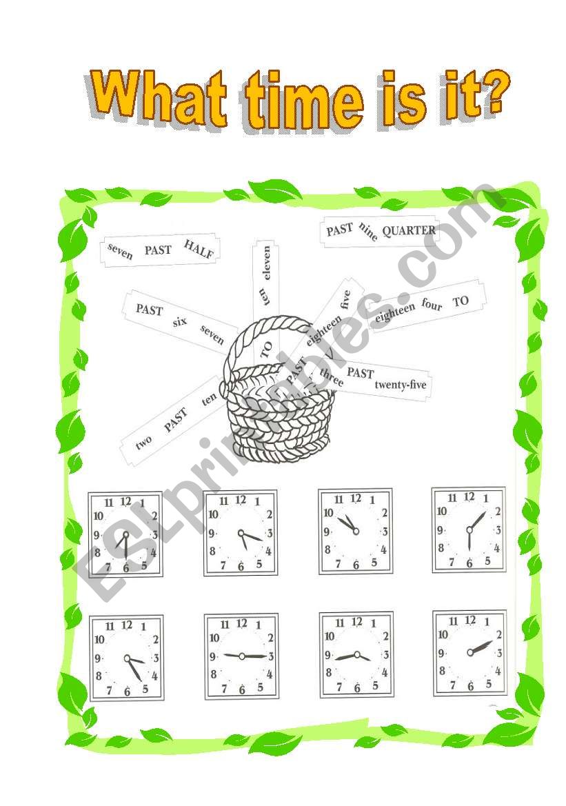 What time is it? worksheet