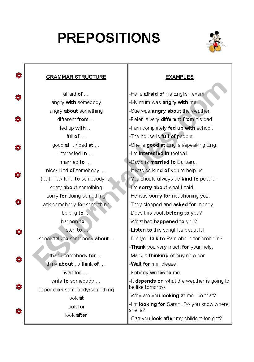 PREPOSITIONS :) worksheet