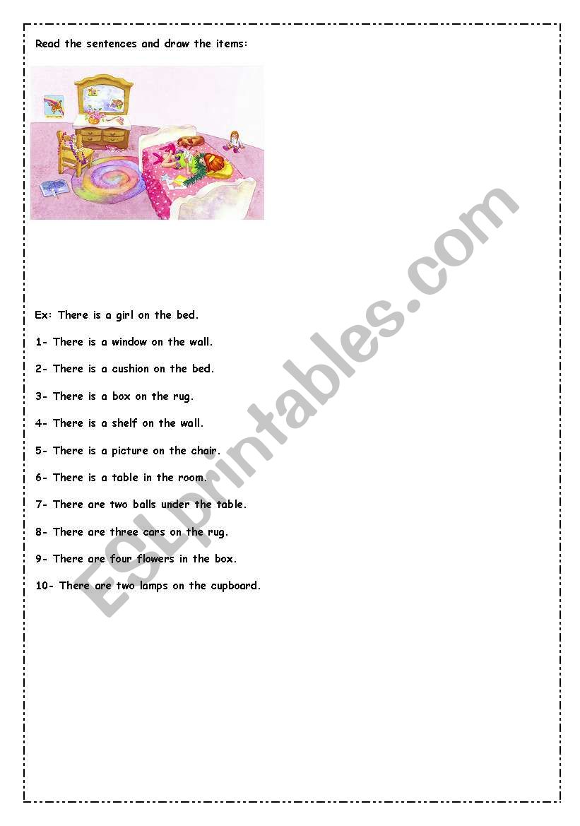 read and draw worksheet