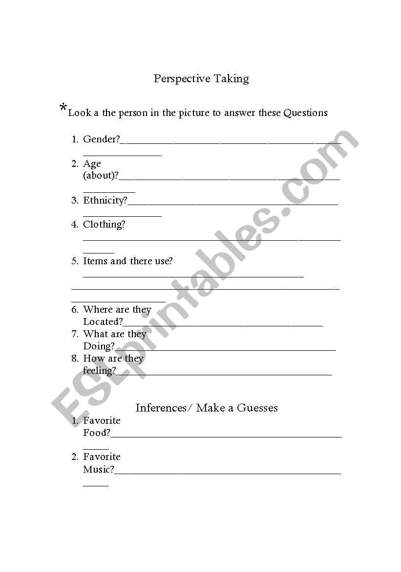 social skills worksheet