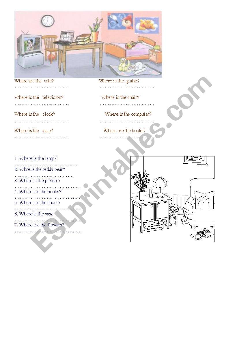 prepositions of place(in/on/under/near..........)