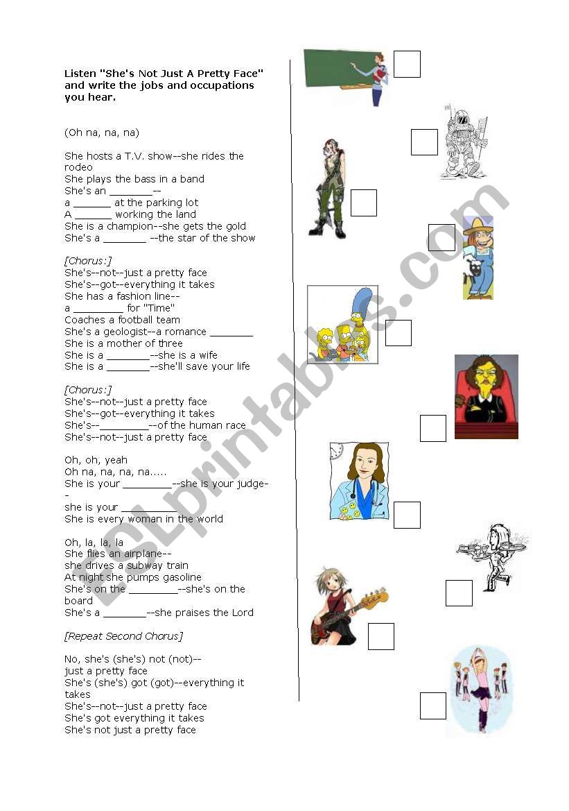 Occupations! SheÂ´s not just a pretty face by Shania Twain