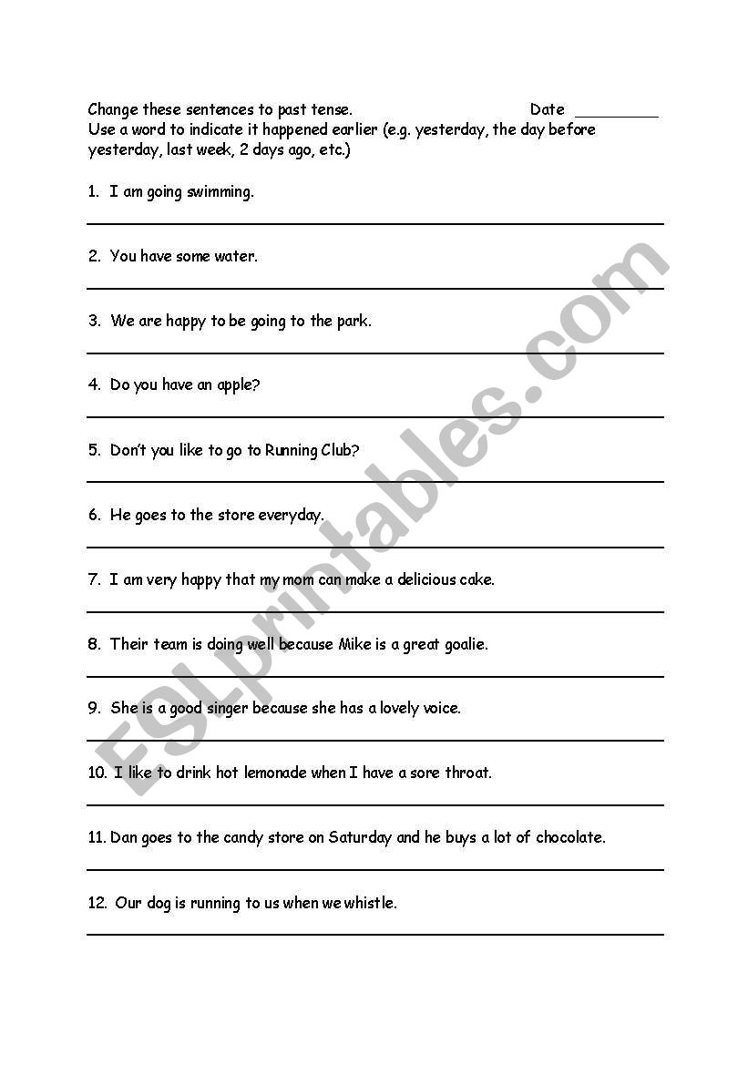 Change Sentences Into Questions Worksheets