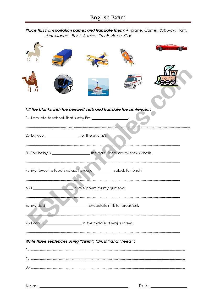 english-worksheets-transportation-and-verbs