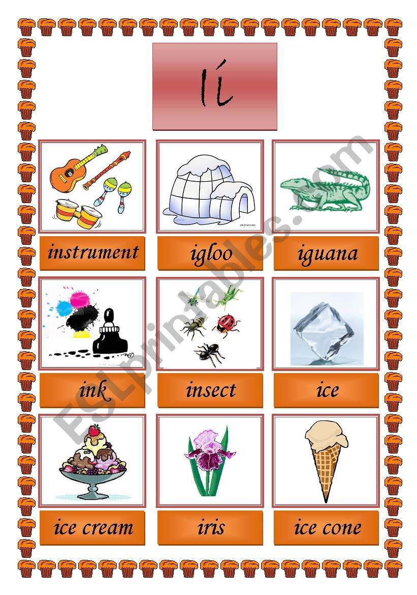 picture dictionary (I) worksheet