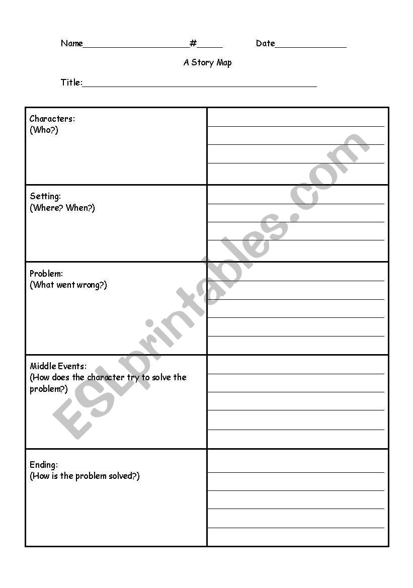 Story Element worksheet