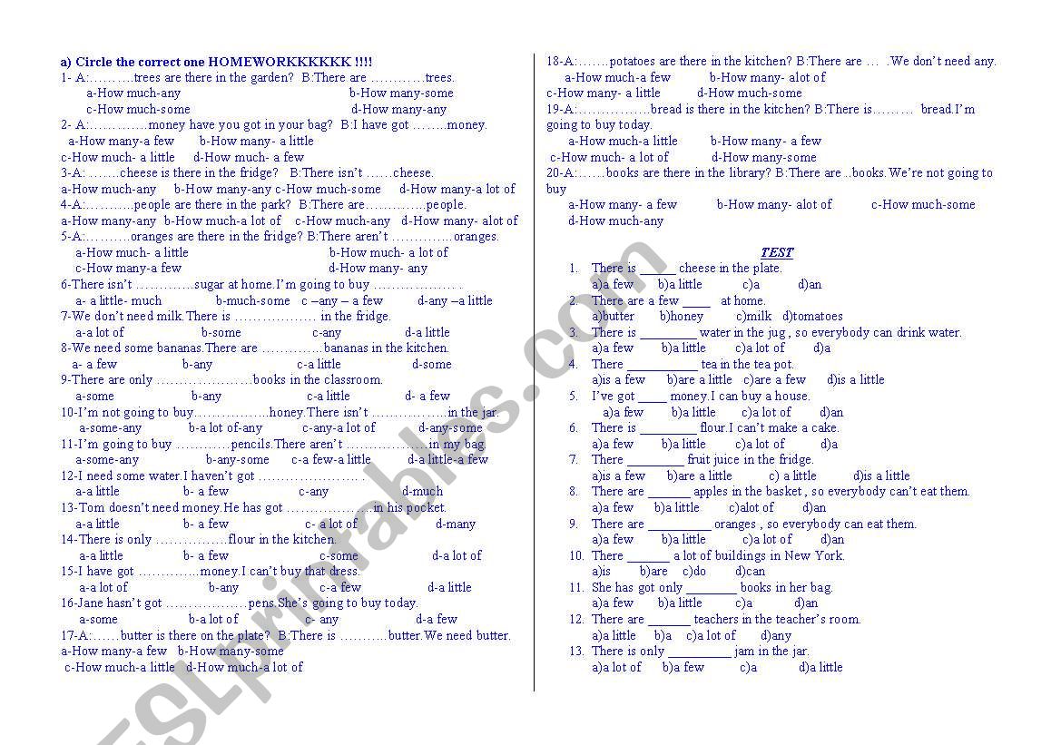 teessttt worksheet