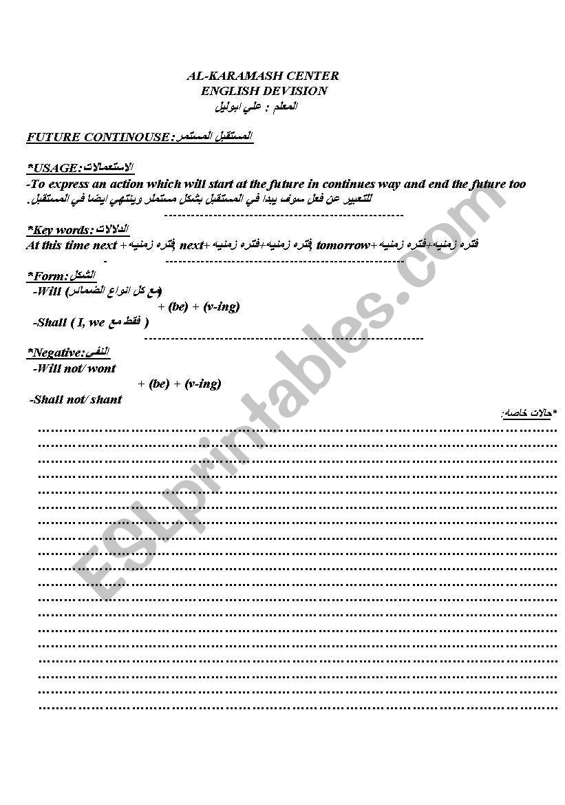 future tenses worksheet