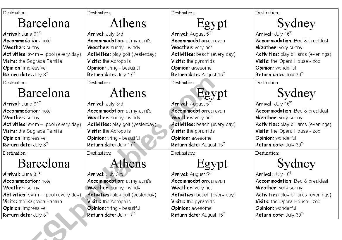 postcards part 2 worksheet