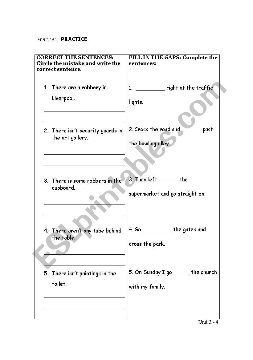 Grammar Practise 3 worksheet