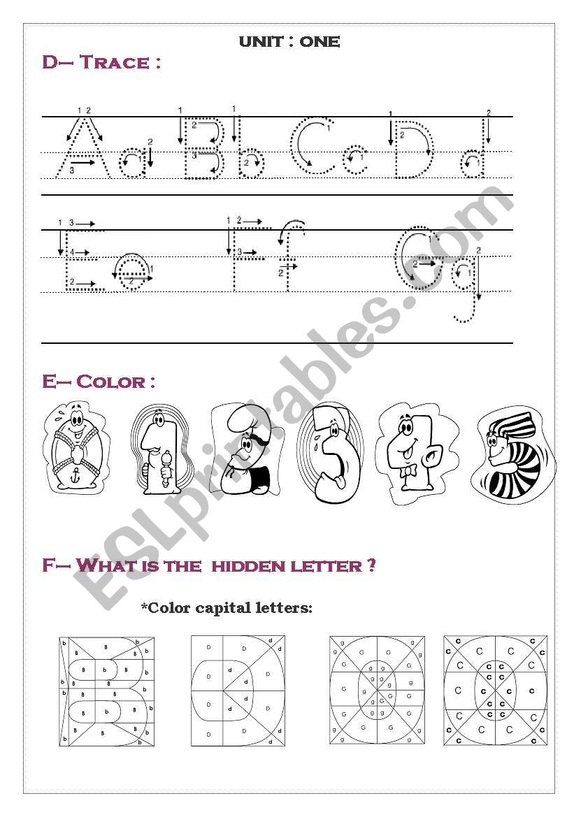 numbers and letters worksheet