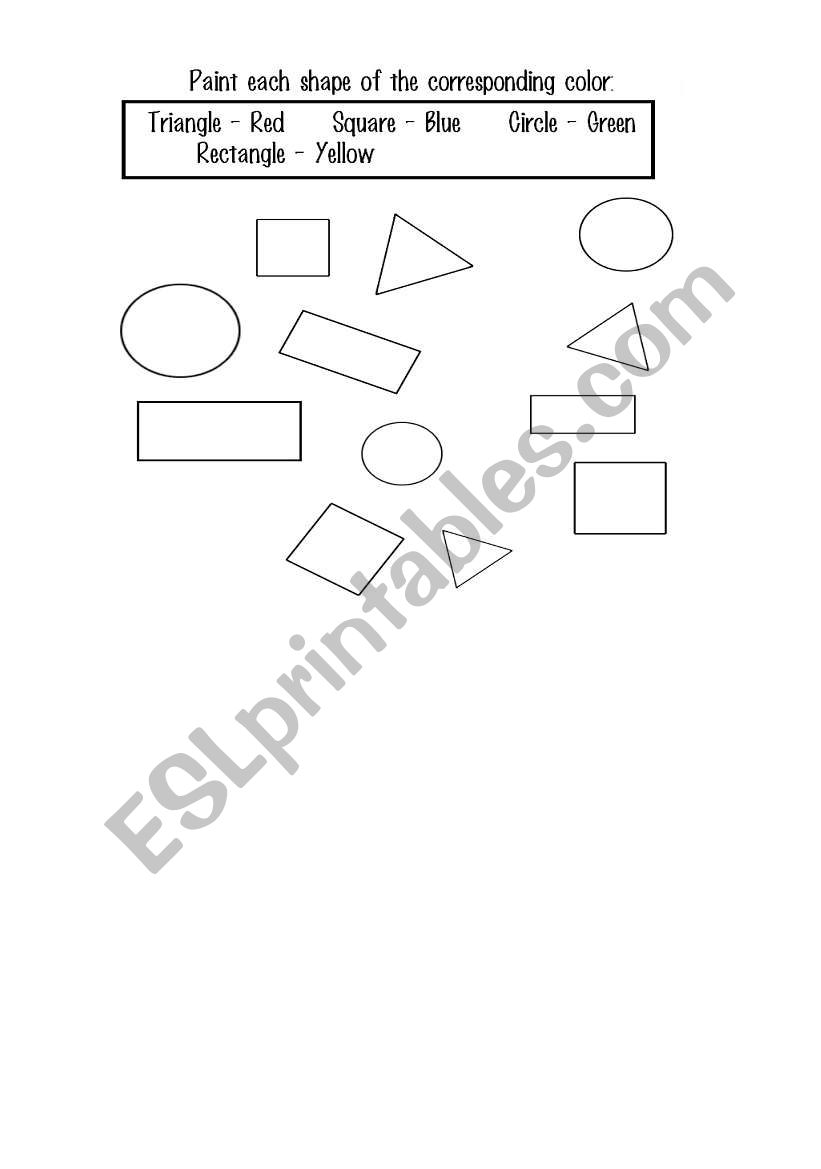 Shapes worksheet