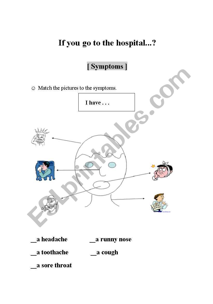 symptoms worksheet