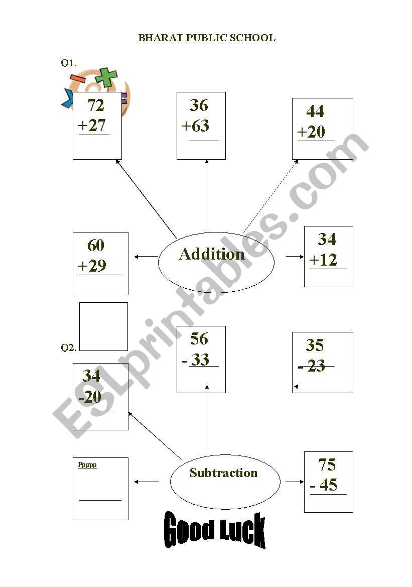 Addition Worksheet worksheet