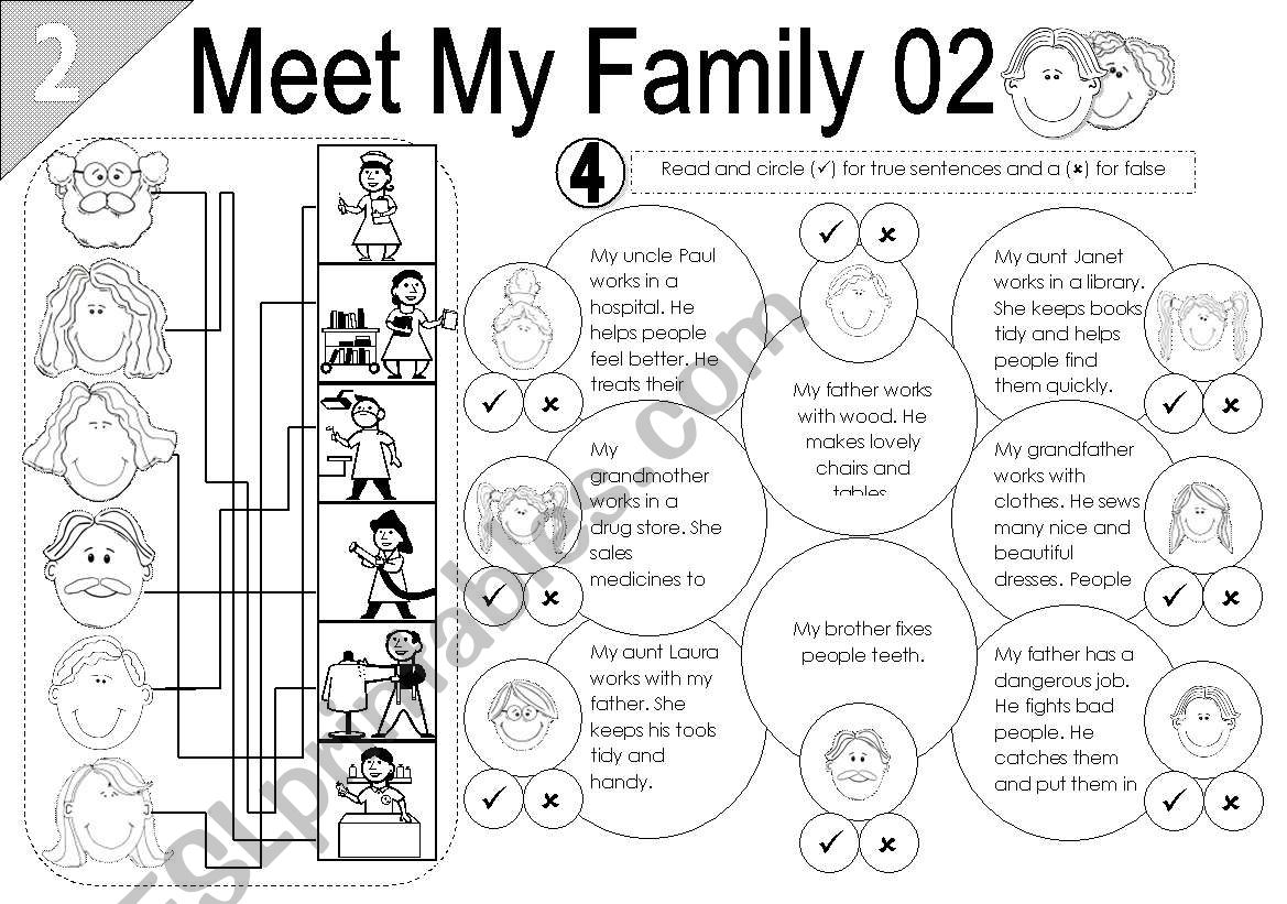 My Family 02 (2/3) worksheet